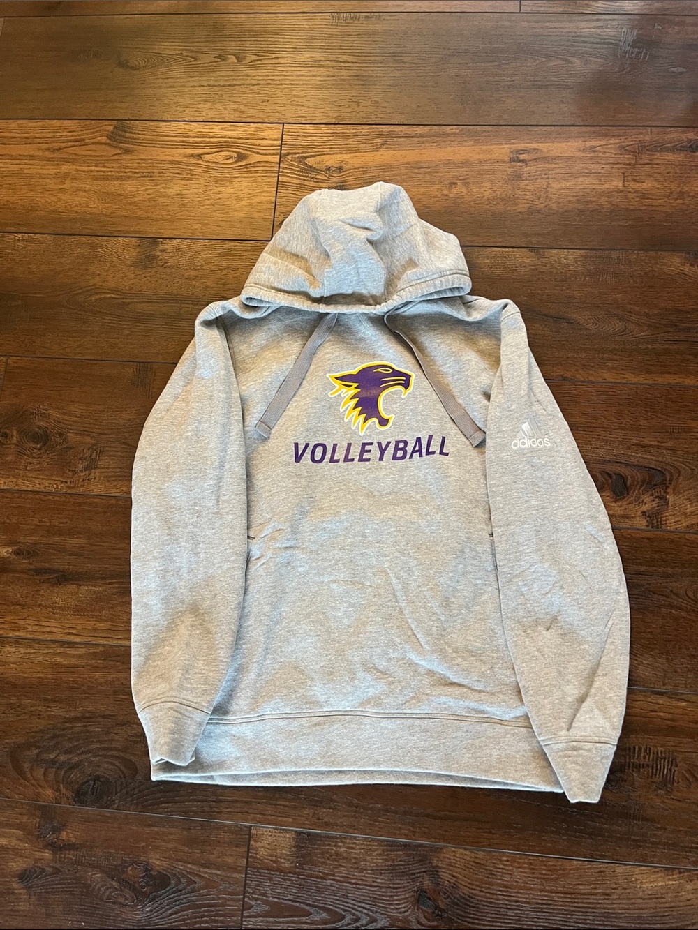 Adidas Gray Volleyball Hoodie